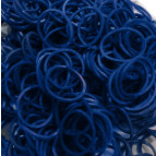 Резинки для плетения Rainbow Loom Bands 300шт. однотонные Синие 1906/A-s111 +крючок