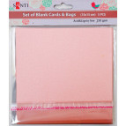 Набор заготовок для открыток 15*15 Santi 250г/м 5шт розовые перламутровые 952256