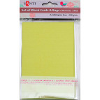 Набор заготовок для открыток 10*15 Santi 250г/м 5шт оливковые перламутровые 952242