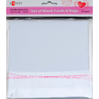 Набор заготовок для открыток 15*15 Santi 250г/м 5шт текстурированные белые 952228