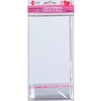 Набор заготовок для открыток 10*20 Santi 250г/м 5шт текстурированные белые 952230