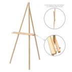 Мольберт тренога Rosa дер. (сосна) 60*75*160см макс вис полотна 150см GPТ50045793