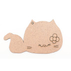 Заготовка для декорирования (ДВП 3мм) набор 5шт Котенок-1 6*9,6см 4801205