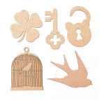 Заготовка для декорирования Rosa (ДВП 3мм) набор 5шт Винтаж 4801193