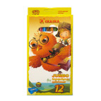 Карандаши цветные толстые 12цв. Camis JUMBO Сказка, с точилкой 70012TKT