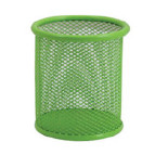 Стакан для ручек Металл Сетка №2 Салатовый Д80мм