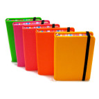 Блокнот А6 (9*14см) 96л. Лидер с резинкой (молескин) 5602-13L