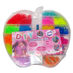 Набор для плетения резинками Rainbow Loom Bands 5500шт. Яблоко + литой станок +аксессуары 8808