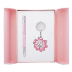 Ручки в наборе Langres Bloom 1шт+брелок розовый LS.122019-10