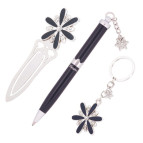 Ручки в наборе Langres Star 1шт + брелок и закладка для книг, черный LS.132000-01
