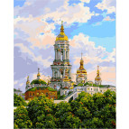Картина раскраска по  номерам на холсте 40*50см Babylon VP488 Киев Печерская лавра