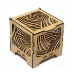 Заготовка для декорирования Zabava (ДВП) Шкатулка-мини Звездные поля 10*10,6*10,3см BOX02-8