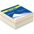 Бумага кубарик для записей, цветная 300л. 80*80 мм не проклеенная Buromax 2233
