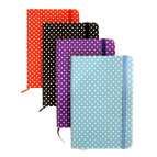 Блокнот А6 (9*14см) 96л. Лидер с резинкой (молескин) 5602-15L