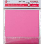 Набор заготовок для открыток 15*15 Santi 230г/м 5шт розовые 952282