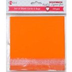 Набор заготовок для открыток 15*15 Santi 230г/м 5шт оранжевые 952284