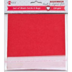 Набор заготовок для открыток 15*15 Santi 230г/м 5шт красные 952286