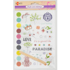 Натирка для скрапбукинга Santi 22*15см Рай 952525