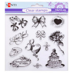 Штампы силиконовые Santi 15*15см Свадьба 952624