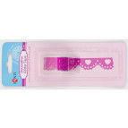 Декоративный скотч Santi Кружево с сердцами, Розовая 2м 952693