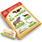 Игра Вундеркинд Рамки-вкладыши 19*26,5см Домашние животные, методика Монтессори РВ-054