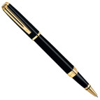 Ручка роллерная WATERMAN Exception Slim Black GT 41028