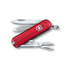 Victorinox Classic SD 58 мм 7 предметов красный прозр. + ножн. + чехол Vx06223.T