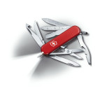 Victorinox Midnite Minichamp 58 мм 10 предметов красный + ножн. + отвертка + Led + лин. + ручка + скреб. Vx06386