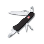 Victorinox Nomad 111 мм 11 предметов черный нейлон + одноруч. + волн. + lock + штопор Vx08353.MW3