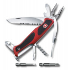Victorinox Rangergrip 174 Handyman 130мм 17предм красно-черный + волн + lock + штоп + плоск + биты+чехол Vx09728.WC