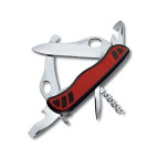 Victorinox Dual Pro 111 мм 10 предм. красн.-черн. нейлон +lock +одноруч. +штопор +волн +стропор одноруч Vx08371.MWC