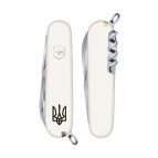 Victorinox SPARTAN UKRAINE 91мм 12предметов белый + штопор + Трезубец черный Vx13603.7R1