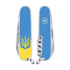 Victorinox Climber Ukraine 91мм 14предметов бел + штоп + ножн + крюк + желт-голуб. с Гербом + голуб. Vx13703.7R3