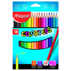 Карандаши цветные 18цв. Maped Color Peps 183218