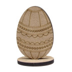 Заготовка для декорирования Rosa (МДФ 6мм) набор 2шт Яйцо-7 8,5*6см 2806041