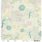 Бумага для скрапбукинга Rosa Talent 30.5*30.5см Flora-5 180 г/м 481701-5