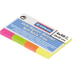 Стикеры-закладки бумажные Donau 20х50мм, 4цв.х50л. неон 7576001PL