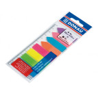 Стикеры-закладки бумажные Donau 4цв.х25л. 12х45мм + 4цв.х25л. 12х42мм, неон 7579001PL-99