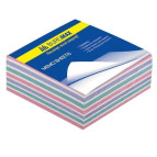 Блок бумаги для заметок, цветная 80*80*20мм 220л. склеенная Buromax Jobmax BM.2254