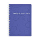 Блокнот на спирали А6 80л. пластик Buromax Barocco 2589-607