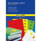 Этикетки самоклеящиеся А4 красные кругл. (1 лист) Buromax №24 диаметр 45мм BM.2876-05