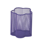 Стакан для ручек Металл Сетка "Цветок"Фиолетовый Д90мм ZiBi ZB.3101-07