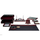 Настольный набор дерево BESTAR с мрамором 9пр 9277WDM