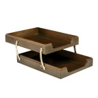 Лоток для бумаги горизонтальный Bestar орех 2-ярусный 1468XDX