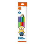 Карандаши цветные 6шт/12цв. Росмэн Minion, двухсторонние 29080