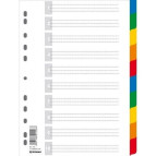 Разделители пластик. А4 Donau цветной 1-10 разд. 7710095