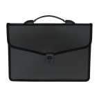 Портфель В4 Buromax на 3 отд. пласт черный BM.3734-01