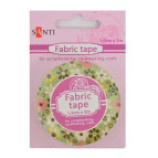 Декоративный скотч Santi текстильный Веселая ромашка, 1,5см*5м 740149