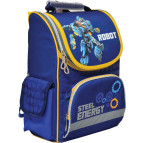 Рюкзак (ранец) школьный каркасный 1Вересня Yes 552749 Steel Energy H-11 34*26*14см