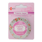 Декоративный скотч Santi текстильный Ягодные мечты, 1,5см*5м 740153